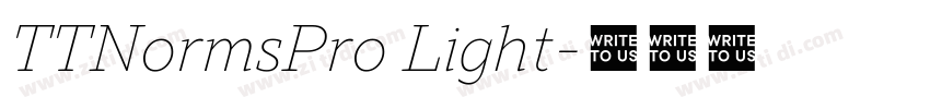 TTNormsPro Light字体转换